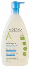 A-Derma Primalba Cleansing Gel 2 In 1 500ml με Αντλία