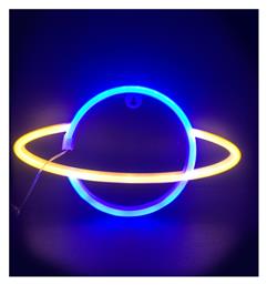 Aca Διακοσμητικό Φωτιστικό Μοοn Light Neon Μπαταρίας