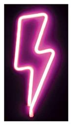 Aca Επιτραπέζιο Διακοσμητικό Φωτιστικό Neon Μπαταρίας σε Ροζ Χρώμα από το Spitishop