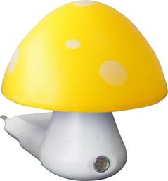 Aca Φωτάκι Νυκτός LED Μανιτάρι Κίτρινο με Αισθητήρα από το Spitishop