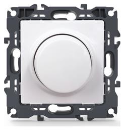 Aca Prime Χωνευτός Διακόπτης Dimmer χωρίς Πλαίσιο LED Περιστροφικός σε Λευκό Χρώμα από το Designdrops