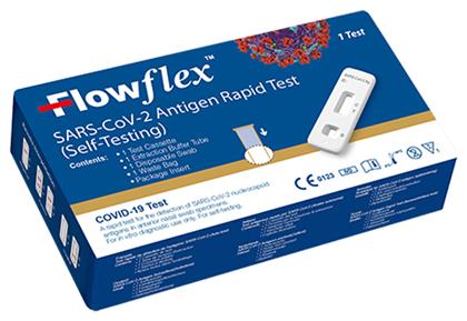 Acon FlowFlex SARS-Cov-2 Antigen Rapid Test 1τμχ Αυτοδιαγνωστικό Τεστ Ταχείας Ανίχνευσης Αντιγόνων με Ρινικό Δείγμα