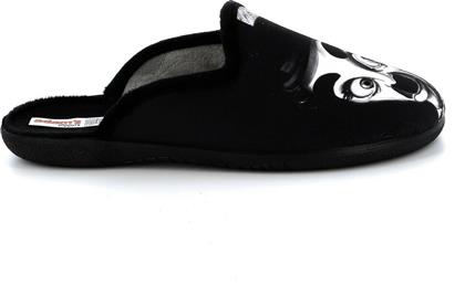 Adam's Shoes Χειμερινές Ανδρικές Παντόφλες με Σχέδια Μαύρες
