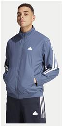 adidas 3-stripes Ανδρική Ζακέτα Fleece Μπλε