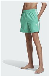 Adidas Adicolor Classics 3-Stripes Ανδρικό Μαγιό Σορτς Πράσινο