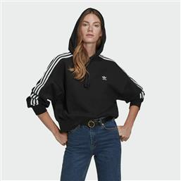 Adidas Adicolor Classics Cropped Γυναικείο Φούτερ με Κουκούλα Μαύρο
