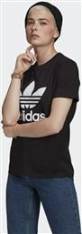 Adidas Adicolor Classics Trefoil Γυναικείο T-shirt Μαύρο με Στάμπα από το Modivo