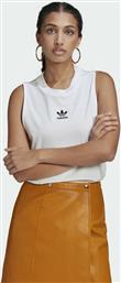 Adidas Adicolor Classics Αμάνικη Γυναικεία Μπλούζα σε Λευκό χρώμα από το Spartoo