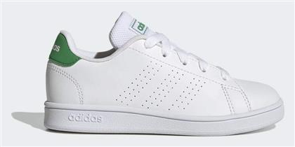 Adidas Advantage Παιδικά Sneakers Cloud White / Green / Core Black