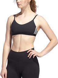 Adidas All Me 3-Stripes Sports Γυναικείο Αθλητικό Μπουστάκι Μαύρο με Αφαιρούμενη Ενίσχυση από το Cosmossport