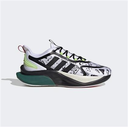 Adidas Alphabounce+ Ανδρικά Αθλητικά Παπούτσια για Προπόνηση & Γυμναστήριο Cloud White / Core Black / Collegiate Green από το Spartoo