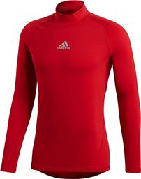 Adidas AlphaSkin Climawarm Ανδρική Ισοθερμική Μακρυμάνικη Μπλούζα Κόκκινη από το MybrandShoes
