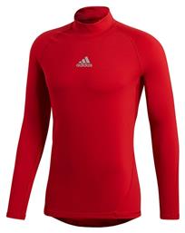 Adidas AlphaSkin Climawarm Ανδρική Ισοθερμική Μακρυμάνικη Μπλούζα Κόκκινη