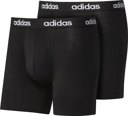 Adidas Linear Brief Ανδρικά Boxer Μαύρα Μονόχρωμα 2Pack από το MybrandShoes