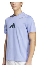 Adidas Ανδρικό Αθλητικό T-shirt Κοντομάνικο Blue από το E-tennis