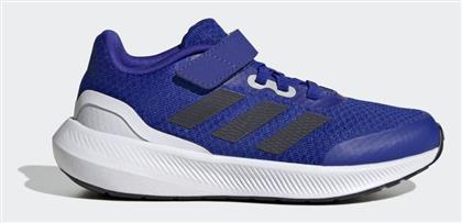 Adidas Runfalcon 3.0 El K Αθλητικά Παιδικά Παπούτσια Running με Σκρατς Blue / White / Legend Ink