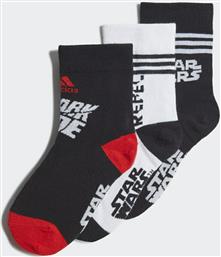 Adidas Αθλητικές Παιδικές Κάλτσες Μακριές Μαύρες 3 Ζευγάρια από το Plus4u