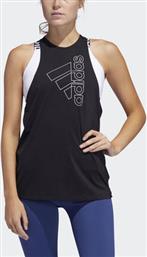 Adidas Badge Of Sport Αμάνικη Γυναικεία Αθλητική Μπλούζα σε Μαύρο χρώμα από το Spartoo