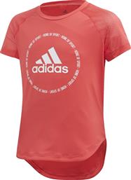 Adidas Παιδική Καλοκαιρινή Μπλούζα Κοντομάνικη για Κορίτσι Ροζ Bold από το Cosmos Sport