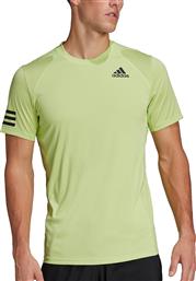 Adidas Club 3 Stripes Ανδρικό T-shirt Pulse Lime με Λογότυπο από το E-tennis