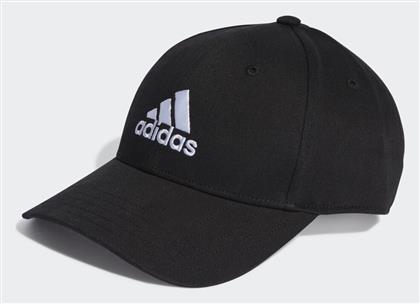 Adidas Cotton Twill Baseball Jockey Μαύρο από το Outletcenter