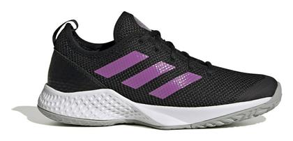 adidas CourtFlash Γυναικεία Παπούτσια Τένις για Όλα τα Γήπεδα Black / Semi Pulse Lilac / Grey Two