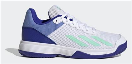 adidas Courtflash Τέννις Cloud White / Pulse Mint / Lucid Blue από το E-tennis