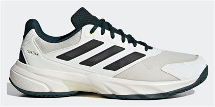 adidas Courtjam Control 3 Ανδρικά Παπούτσια Τένις για Χωμάτινα Γήπεδα Λευκά