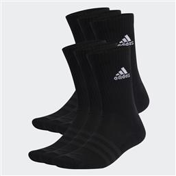 Adidas Cushioned Αθλητικές Κάλτσες Μαύρες 6 Ζεύγη από το Outletcenter