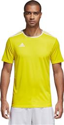Adidas Entrada 18 Αθλητικό Ανδρικό T-shirt Κίτρινο με Λογότυπο από το MybrandShoes