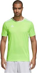 Adidas Entrada 18 Jersey Αθλητικό Ανδρικό T-shirt Πράσινο με Λογότυπο