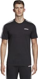 Adidas Essentials 3 Stripes Αθλητικό Ανδρικό T-shirt Μαύρο με Λογότυπο από το SportGallery