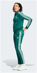 Adidas Essentials 3-Stripes Γυναικείο Σετ Φόρμας Πράσινο