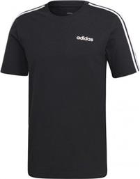 Adidas Essentials 3 Stripes Αθλητικό Ανδρικό T-shirt Μαύρο Με Λογότυπο από το Z-mall