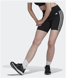 Adidas Essentials 3-Stripes Training Γυναικείο Κολάν-Σορτς Ψηλόμεσο Μαύρο από το Modivo