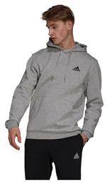 Adidas Essentials Ανδρικό Φούτερ με Κουκούλα και Τσέπες Fleece Γκρι από το Modivo