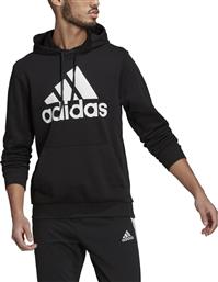 Adidas Essentials Ανδρικό Φούτερ με Κουκούλα και Τσέπες Μαύρο από το SportsFactory