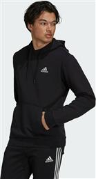 Adidas Essentials Ανδρικό Φούτερ με Κουκούλα και Τσέπες Μαύρο από το E-tennis