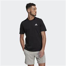 Adidas Essentials Embroidered Ανδρικό T-shirt Κοντομάνικο Μαύρο από το Cosmossport