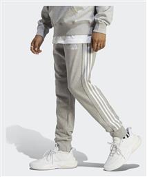 adidas Essentials French Terry Tapered Cuff 3-Stripes Jogger Παντελόνι Γκρι από το Spartoo