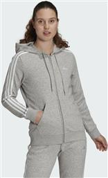 Adidas Essentials Γυναικεία Φούτερ Ζακέτα με Κουκούλα Γκρι από το MybrandShoes