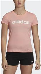 Adidas Essentials Linear Αθλητικό Γυναικείο T-shirt Glory Pink