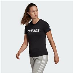 Adidas Essentials Linear Γυναικείο Αθλητικό T-shirt Μαύρο από το Modivo