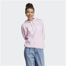 Adidas Essentials Linear Γυναικείο Φούτερ με Κουκούλα Ροζ από το MybrandShoes