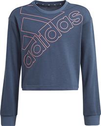 Adidas Παιδικό Φούτερ για Κορίτσι Μπλε Essentials Logo από το Cosmos Sport