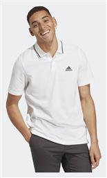 Adidas Essentials Piqué Polo Μπλούζα Λευκή