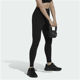 Adidas Essentials Training Γυναικείο Cropped Κολάν Ψηλόμεσο Μαύρο από το MybrandShoes