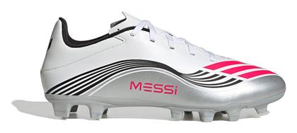 adidas F50 Club Messi Ποδοσφαιρικά Παπούτσια με Τάπες AG Λευκά