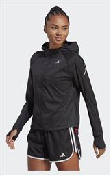Adidas Fast Γυναικείο Μπουφάν Running Αντιανεμικό Μαύρο από το SportsFactory