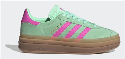 Adidas Gazelle Bold Γυναικεία Flatforms Sneakers Pulse Mint / Screaming Pink / Gum M2